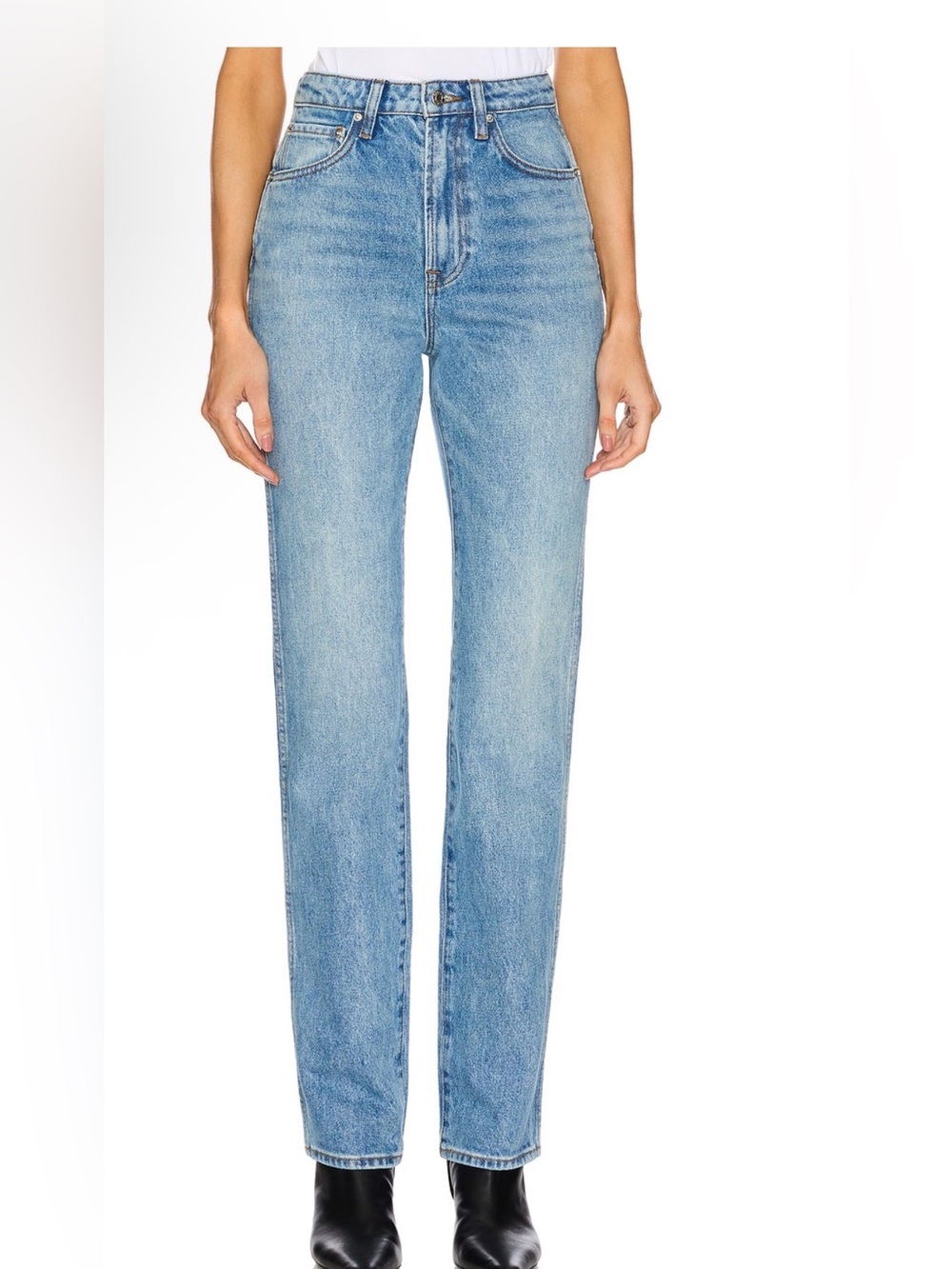 Grifrnd The Sara Super High Rise Slim Straight Jeans. Size 24